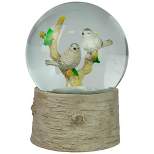 Northlight 5" White Doves on a Branch Musical Christmas Snow Globe