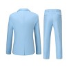 Cloudstyle Mens 2-Piece Dress Suit Blazer Slim Fit Double-Breasted Suit Jacket Sport Coat and Pants Set - 2 of 4