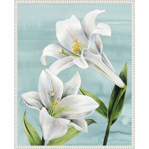 Amanti Art Peaceful Lilies I by Grace Popp Framed Canvas Wall Art - 1 of 4