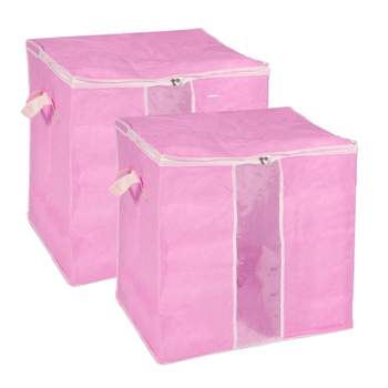 Unique Bargains Storage Bag Comforters Bags Foldable Containers with Handle & Zipper
