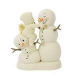 Snowbabies Everyone Needs A Little Help  -  One Figurine 5.5 Inches -  Snowman Decorate Winter  -  6012322  -  Ceramic  -  Off-White