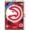 Trends International NBA Atlanta Hawks - Maximalist Logo 23 Framed Wall Poster Prints - 3 of 4