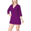 HAPPY BAY Women's Loose Mini Beachwear Dress Vacation Swimwear Bathing suit Summer Beach Swimsuit Cover-up Mini Beach Wear for Women - 4 of 4