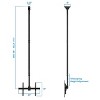 Mount-It! Extra Long Ceiling TV Mount Bracket, 10 Feet Long, Fits 40 - 70 Inch Flat Panel Televisions, Adjustable Height Telescoping Tilt and Swivel - 4 of 4