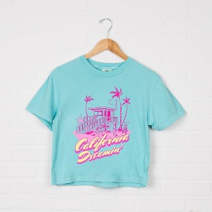 Simply Sage Market Women's California Dreamin' Short Sleeve Relaxed Fit Cropped Tee - 1 of 3