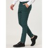 Lars Amadeus Men's Dress Slim Fit Checked Printed Business Pants - 2 of 4