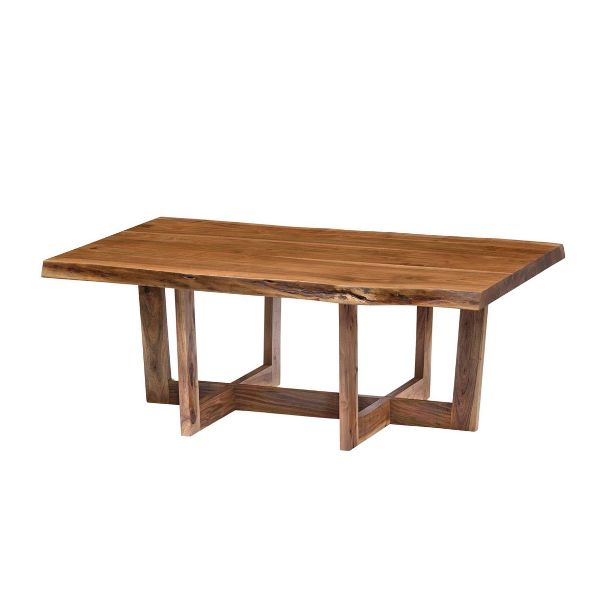 Berkshire Live Edge Wood Large Coffee Table Natural - Alaterre Furniture - thumbnail 2
