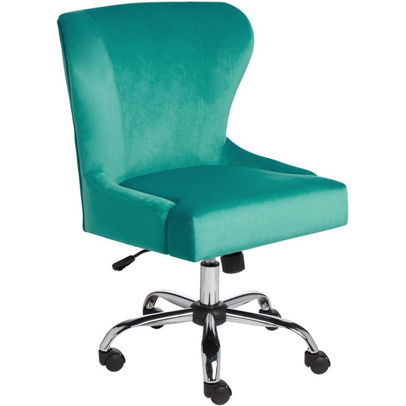 Studio 55D Erin Teal Fabric Adjustable Office Chair, 1 of 10