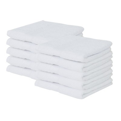 Splash Zero Twist 100% Ring Spun Cotton Face Washcloth Set – Reversible, 550 GSM, Soft, Lightweight, Highly Absorbent Towels for Bathroom