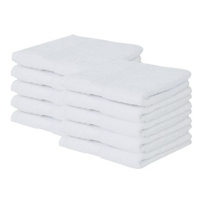 Splash Zero Twist 100% Ring Spun Cotton Face Washcloth Set – Reversible, 550 GSM, Soft, Lightweight, Highly Absorbent Towels for Bathroom - 1 of 4
