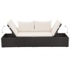 VidaXL Patio Bed Black 76.8Inchx23.6Inch Poly Rattan - 4 of 4