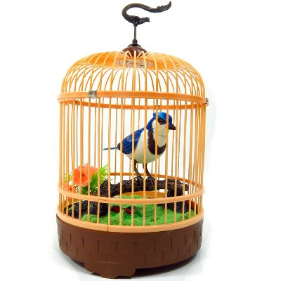 Singing & Chirping Bird In Cage - Realistic Sounds & Movements (Blue)
