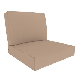 Covers&All Outdoor Seat / Back Cushions, Durable Cover Rite Fabric, 28½ in L x 28½ in W x 5 in Thick - 1 of 4