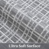 10x13 Rug for Living Room Modern Grey Rug Grid Washable Bedroom Rug Farmhouse Non Slip Throw Rugs Soft Low Pile Stain Resistant - 3 of 4