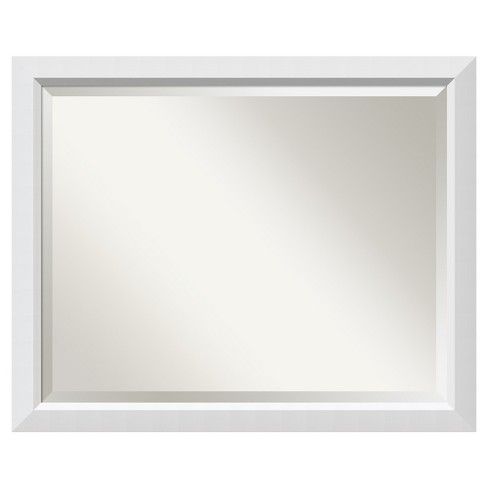 white framed mirrors 24x36 inches