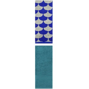 REGALWOVEN Geometric Absorbent Soft Bathroom Cotton Hand Towels 13" x 30"/13" x 29" 2 Packs - 1 of 4