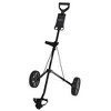 Caddymatic Golf i-Trac 2 Wheel Folding Golf Cart Black/Gray - 2 of 4