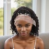 Unique Bargains Women's Medium Wave Curly Long Hair Wig 13x4in 150 Real Human Hair Black 1 Pc - 4 of 4