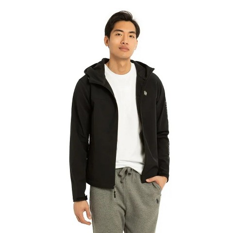 U.S. Polo Assn. U.S. Polo Assn. Men’s Hooded Softshell Jacket Heather Gray Small