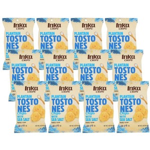 Inka Chips Tostones Sea Salt Plantain Chips - Case of 12/4 oz - 1 of 3