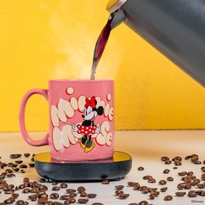 Uncanny Brands Disney Minnie Mouse 12oz Mug Warmer Set - 1 of 4