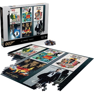 Top Trumps James Bond 007 All Six Bonds 1000 Piece Jigsaw Puzzle