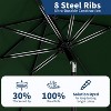 9FT Patio Umbrella Outdoor, Market, Table Umbrella with Push Button Tilt and Crank, 8 Sturdy Ribs for Garden, Pool, Deck, Backyard - 3 of 4