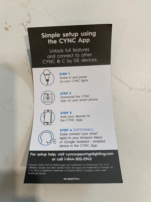 Ge Cync Reveal Smart Full Color Light Bulb With Smart Indoor Plug Bundle :  Target