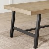GustoWave 63-inch Dining Table for 4-6 People, Rectangular Wood Finish Kitchen Table with Metal Frame - 3 of 4