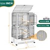 Yaheetech 4-Level Rolling Rabbit Cage with Platforms and Ramps, Chinchillas Gray - 3 of 4