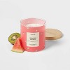 15oz Glass Jar Watermelon Print Hawaiian Cooler Candle Pink - Opalhouse™ - image 3 of 3