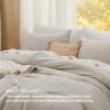 Bedsure Comforter Set – Soft & Warm Imitation Washed Cotton Bedding for All Seasons - 3 of 4