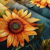 Hachikiko Vibrant Sunflower & Butterfly Comforter Set - All Season Bedding with 2 Pillowcases - 4 of 4