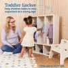 ECR4Kids Streamline 3-Section Toddler Coat Locker with Bench - 3 of 4