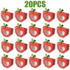 20 Pcs Apple Shaped Gift Boxes with Clear Window Back to School Paper Candy Container DIY Teacher Appreciation Thank You Treat Box for Birthday - 2 of 4