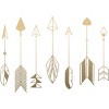 Girl's Design By Humans Be Brave Little Arrow (gold) By staceyroman T-Shirt - 2 of 3