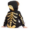 Tipsy Elves Kids Halloween Skeleton Costume - Comfy Easy Baby And Toddler Jumpsuit - Front and Back Print with Zip Up Mask - 2 of 4
