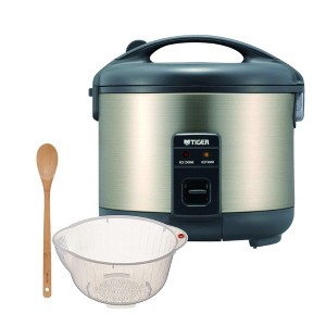 Tiger JNP-S18U 10-Cup Rice Cooker (Urban Satin) with Washing Bowl and Spoon - 1 of 4