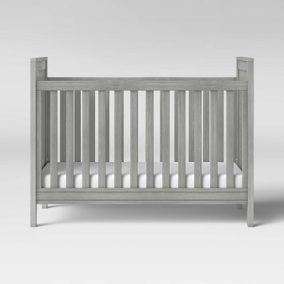 weathered gray crib