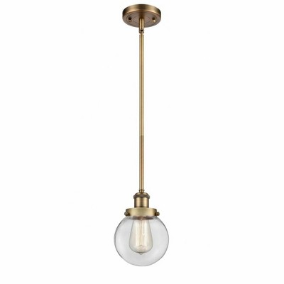 Beacon - 1 Light Stem Hung Mini Pendant In Modern Style-9 Inches Tall and 6 Inches Wide