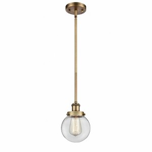 Beacon - 1 Light Stem Hung Mini Pendant In Modern Style-9 Inches Tall and 6 Inches Wide - 1 of 1