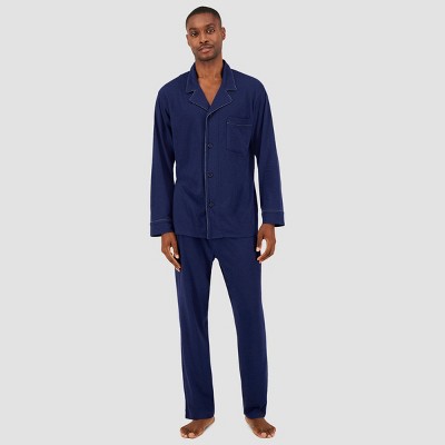 Hanes Premium Men's Knit Long Sleeve Pajama Set