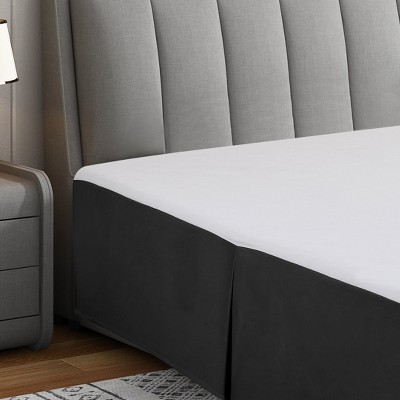 Swift Home | Basics Pleated Microfiber Bed Skirt 14-inch Drop