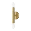 Livex Lighting Copenhagen 2 - Light Wall Light in  Satin Brass - 4 of 4