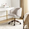Ottaviano Corduroy Swivel Barrel Task Office Chair with Height-adjustable | ARTFUL LIVING DESIGN - 2 of 4