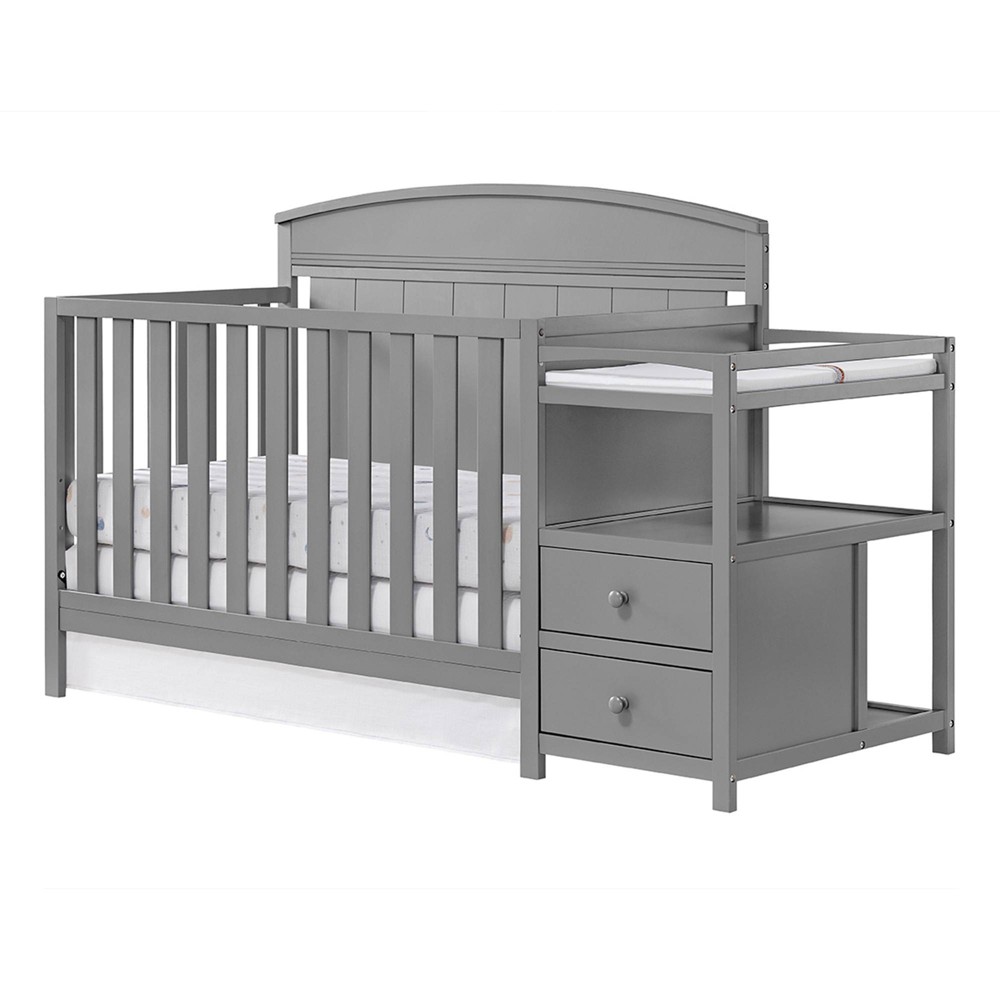Oxford Baby Pearson Crib and Changer - Dove Gray -  88275035