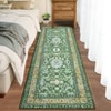 Washable Area Rug, Oriental Vintage Design, Soft Faux Wool Carpet, Non-Slip and Stain Resistant, Ideal for Living Room, Bedroom, Kitchen, Office - 3 of 4