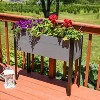 Sunnydaze Acacia Wood Raised Garden Bed with Legs - 31-Inch H - Powder-Coated Steel Frame - Removable Planter Bag - 4 of 4