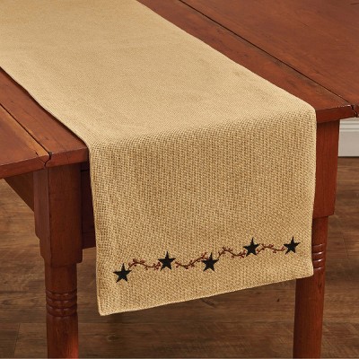 Park Designs Burlap Star Table Runner - 54