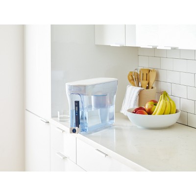 ZeroWater 30 Cup Blue Water Filtration Dispenser with Activated Carbon Filter